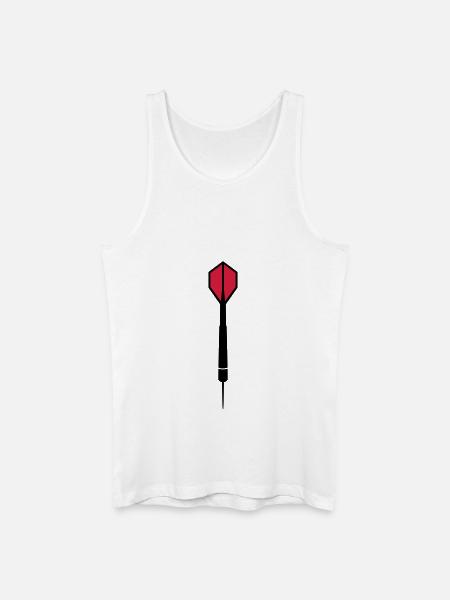 Dart - Männer Bio Tank Top - Weiß