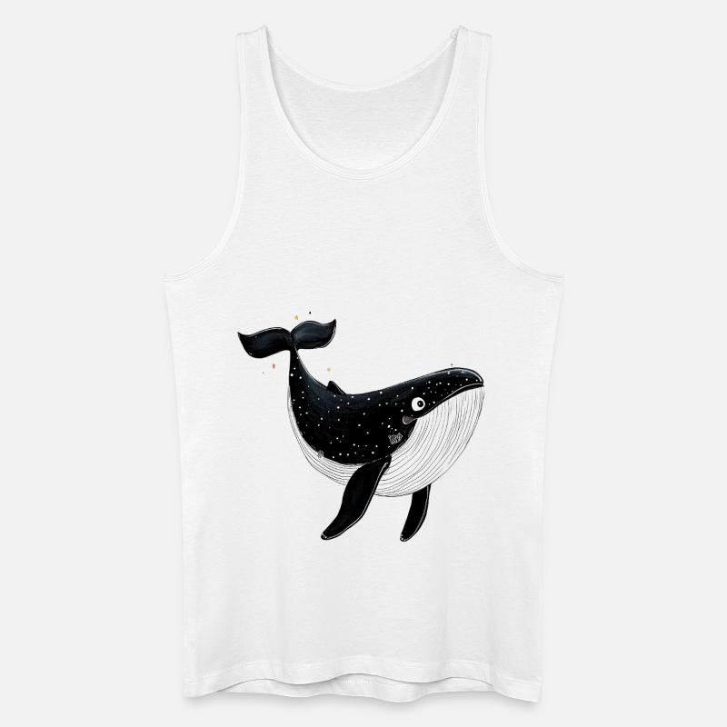 Kleiner Wal - Männer Bio Tank Top - Weiß
