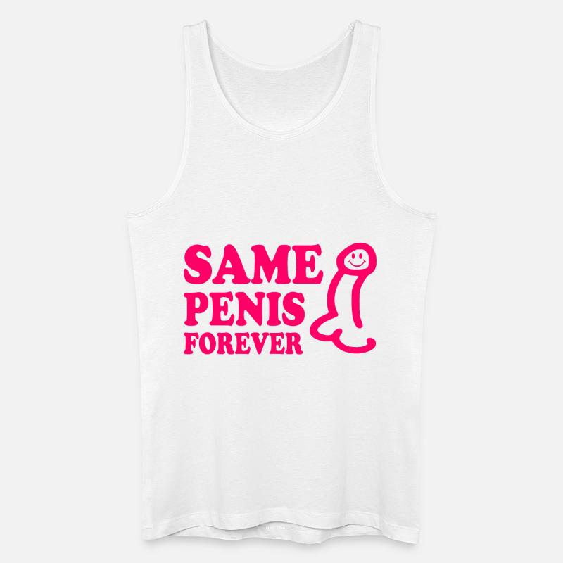 Same penis forever - Männer Bio Tank Top - Weiß
