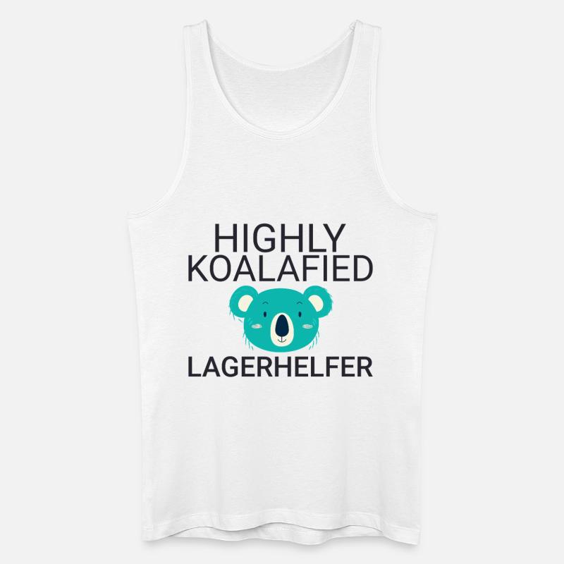 Lagerhelfer Koalafied - Männer Bio Tank Top - Weiß