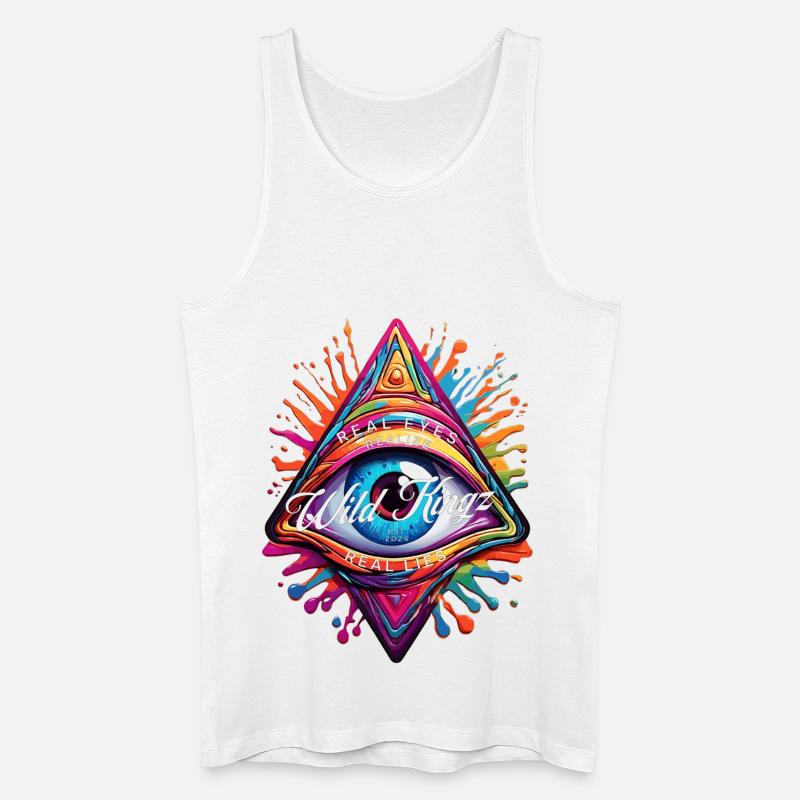 Lachendes Auge - Männer Bio Tank Top - Weiß