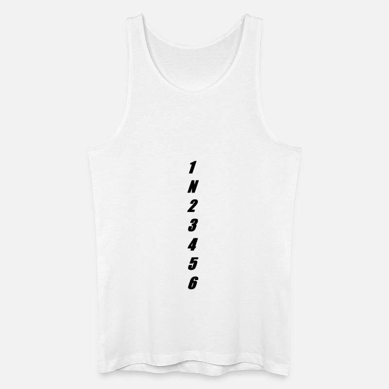 Schaltung - Männer Bio Tank Top - Weiß