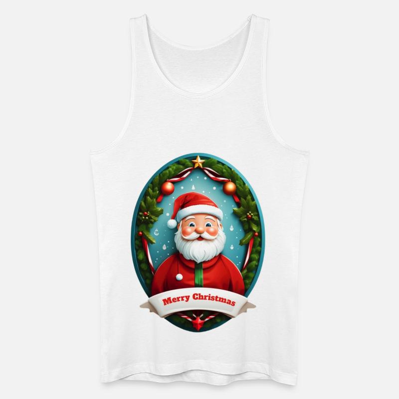 Weihnachtsmann - Männer Bio Tank Top - Weiß