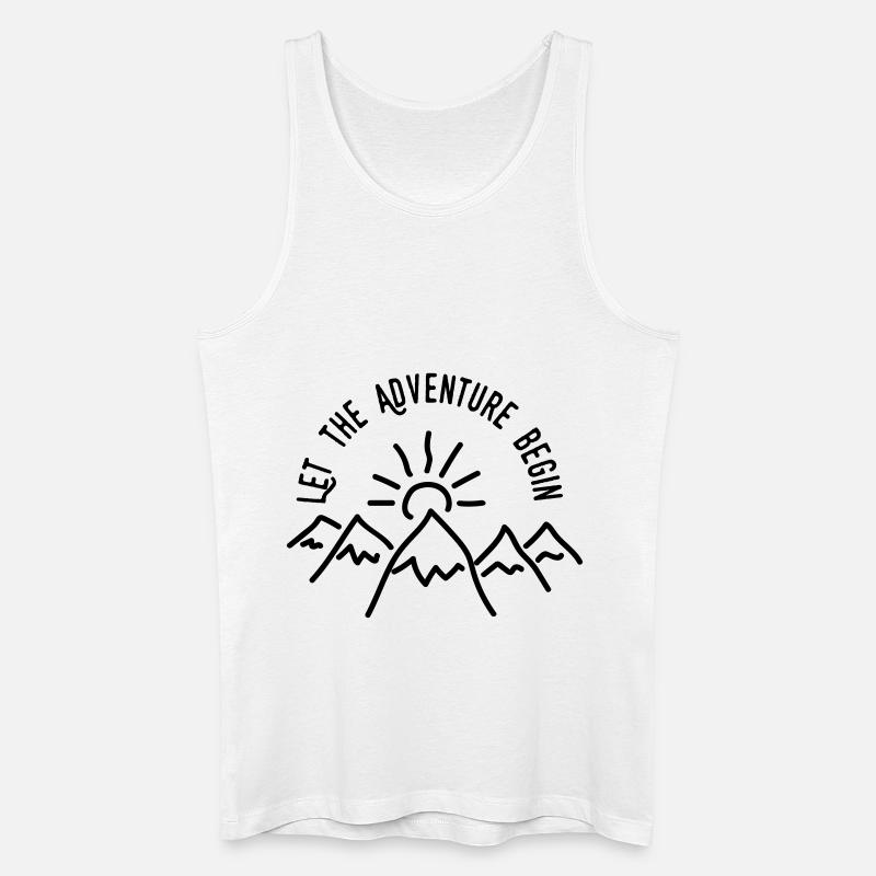 AD Let the Adventure Begin - Männer Bio Tank Top - Weiß