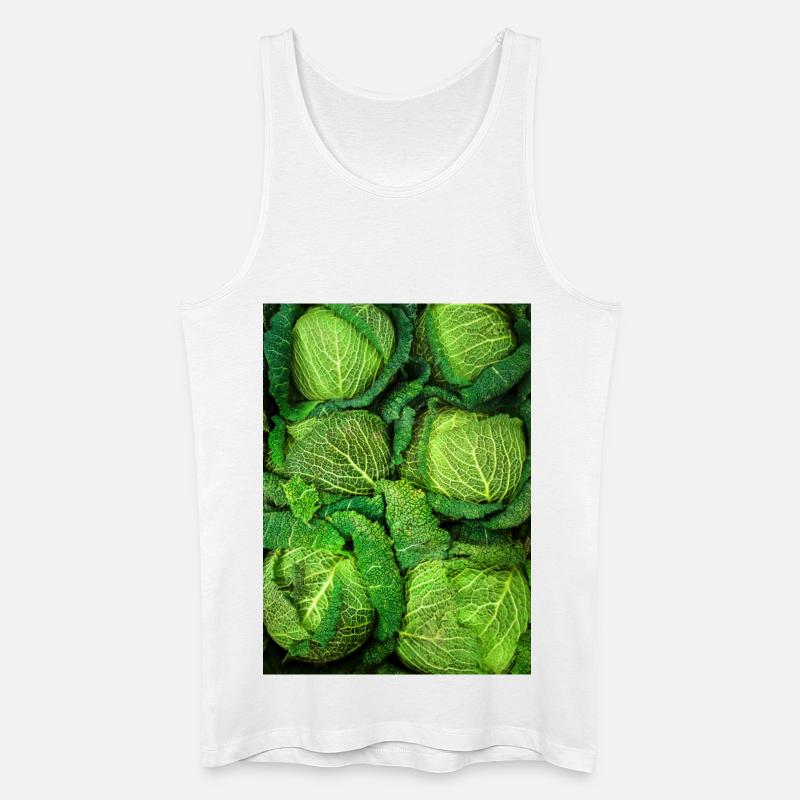 Wirsing Kohl - Männer Bio Tank Top - Weiß