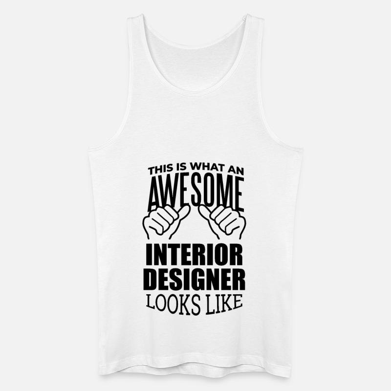 Innenarchitekt - Männer Bio Tank Top - Weiß