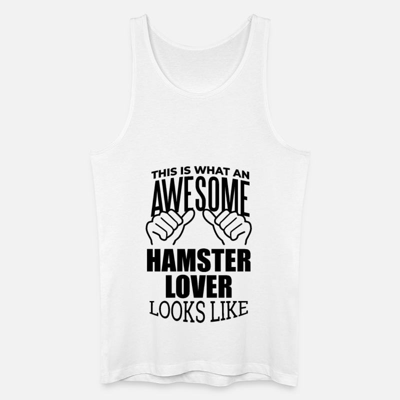 Hamster - Männer Bio Tank Top - Weiß