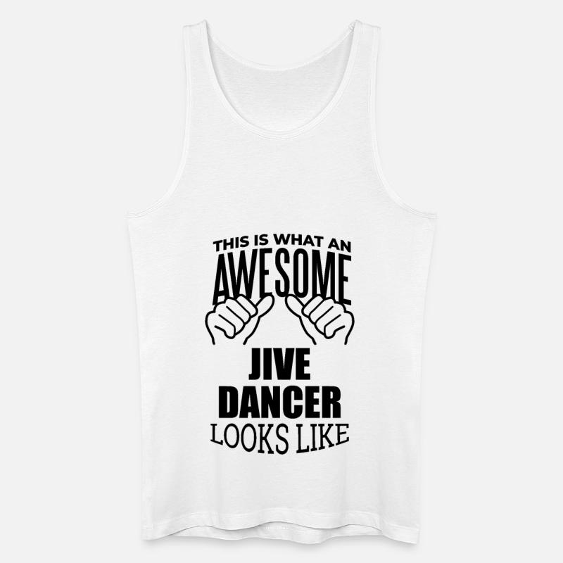 Jive - Männer Bio Tank Top - Weiß