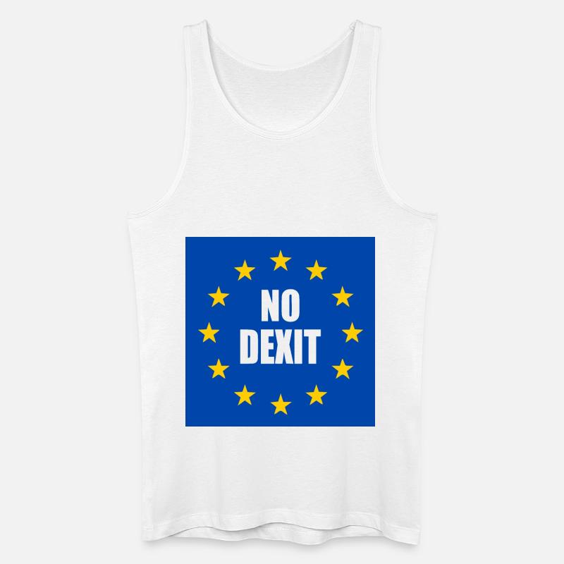 No dexit - Männer Bio Tank Top - Weiß