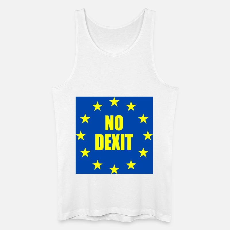 No dexit - Männer Bio Tank Top - Weiß