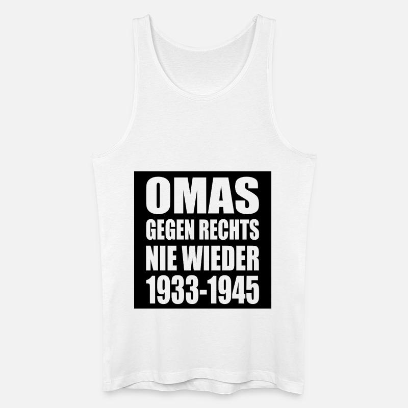 Omas gegen rechts - Männer Bio Tank Top - Weiß