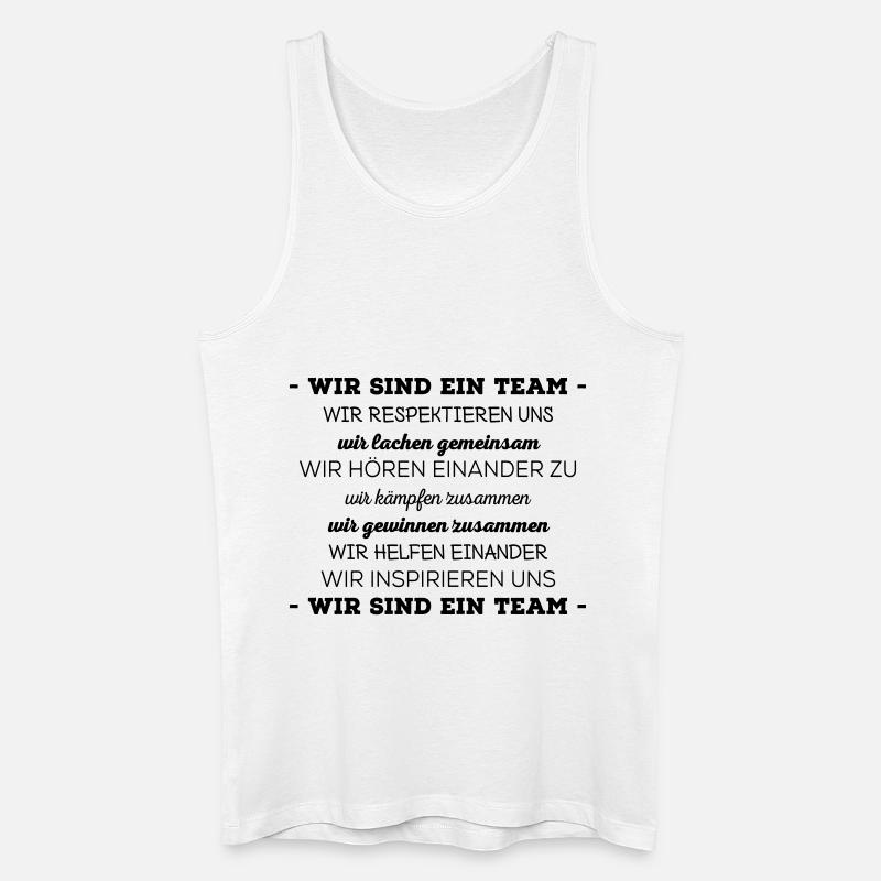 teamdeutsch - Männer Bio Tank Top - Weiß