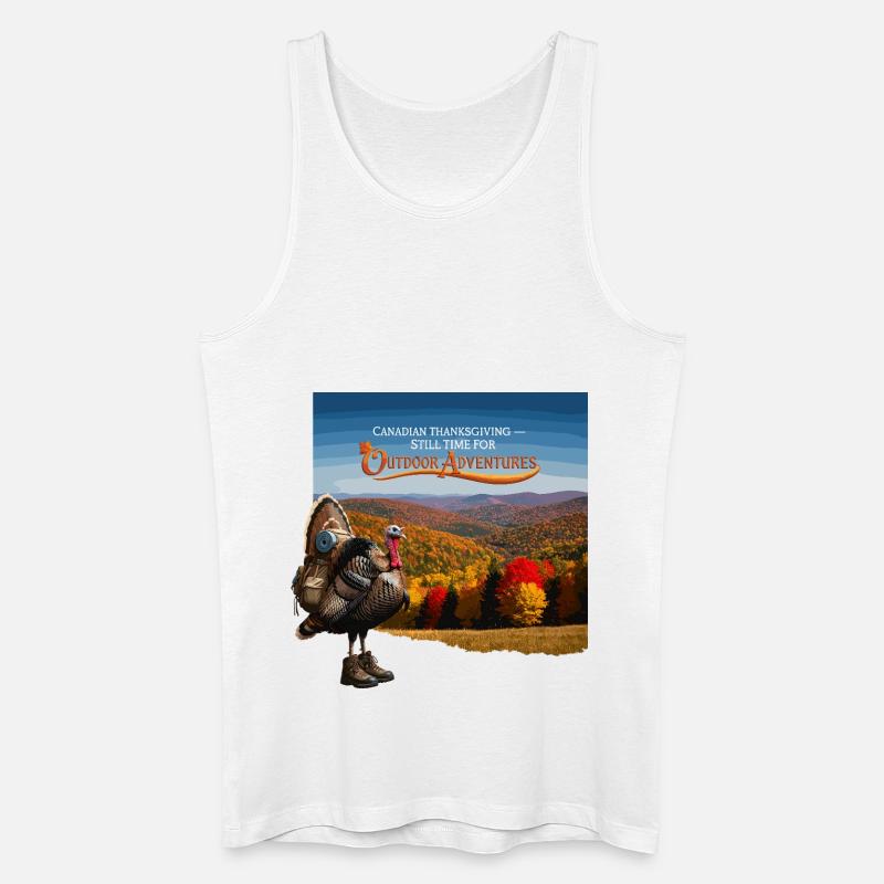 Kanadisches Thanksgiving Abenteuer - Männer Bio Tank Top - Weiß