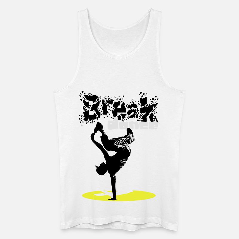 Breakdance flex - Männer Bio Tank Top - Weiß