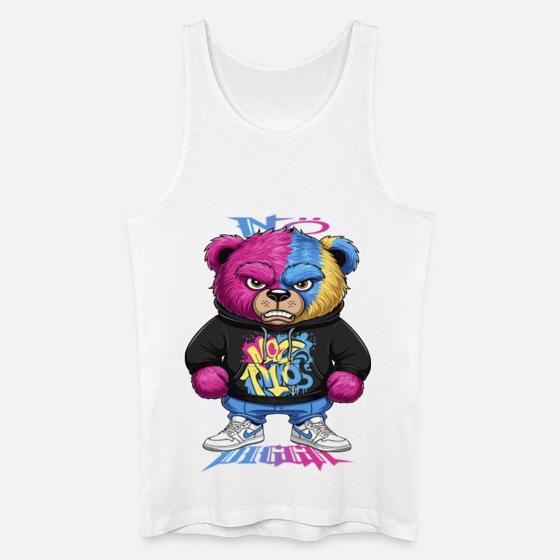 Grummelige Bär - Männer Bio Tank Top - Weiß