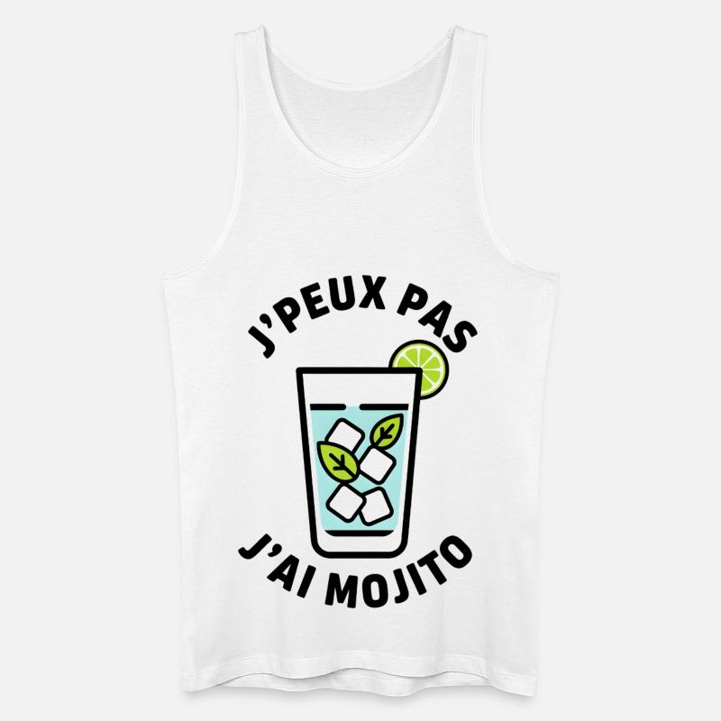 Lime Mint Eisglas - Männer Bio Tank Top - Weiß