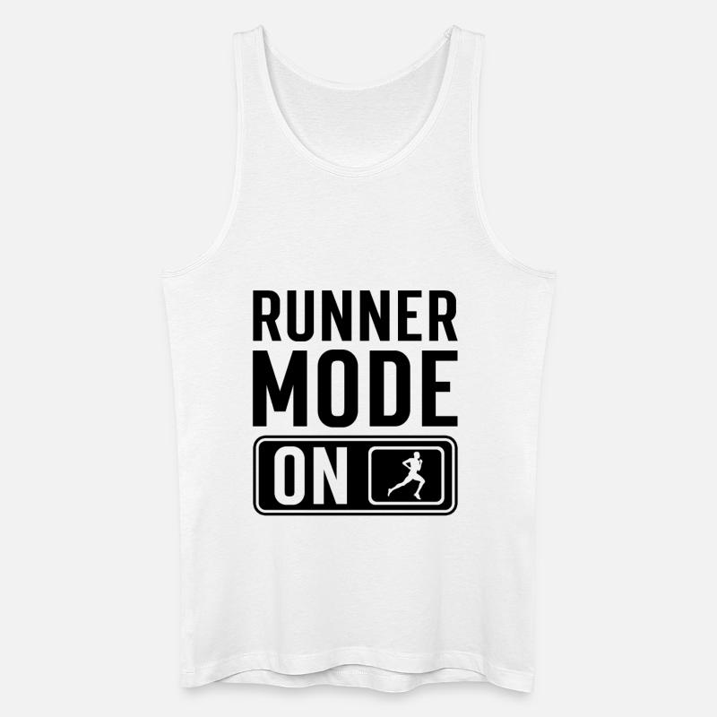 Läufer Spruch - Männer Bio Tank Top - Weiß