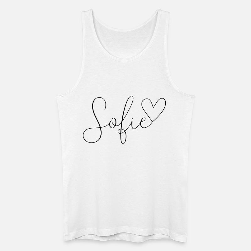 Sofie Name Vorname Mädchen - Männer Bio Tank Top - Weiß
