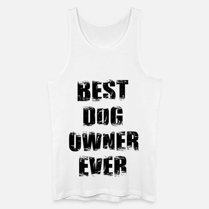 Bester Hundehalter aller Zeiten - Männer Bio Tank Top - Weiß