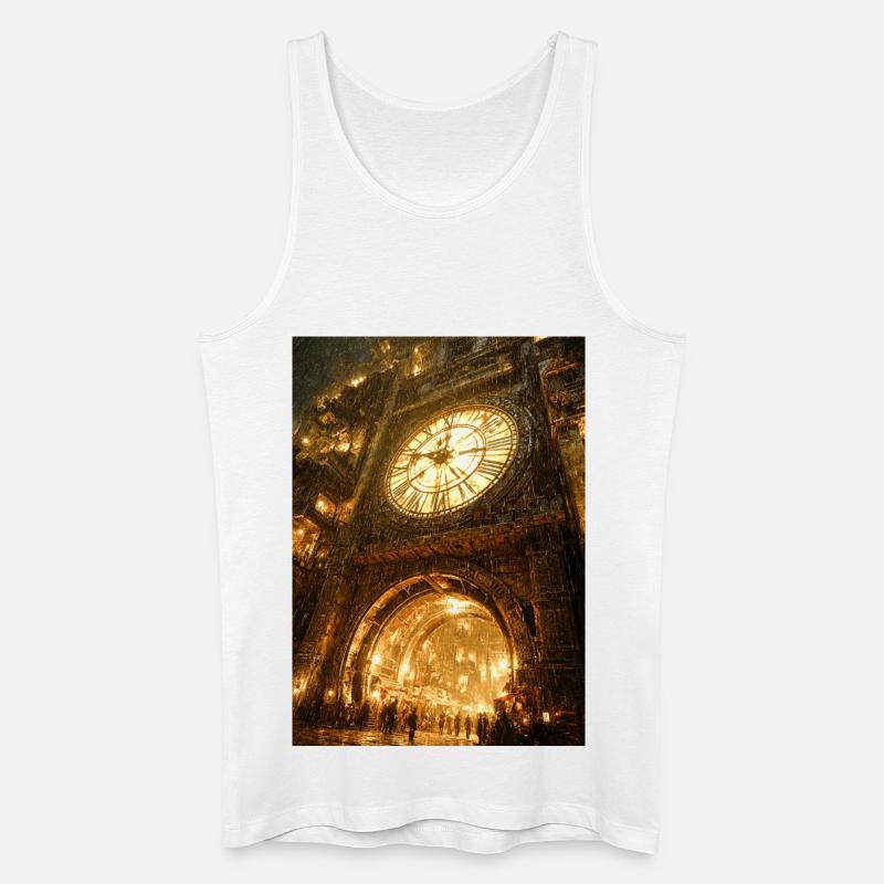 Vergoldeter Clockgate-Bogen - Männer Bio Tank Top - Weiß