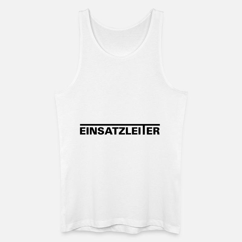 Einsatzleiter - Männer Bio Tank Top - Weiß