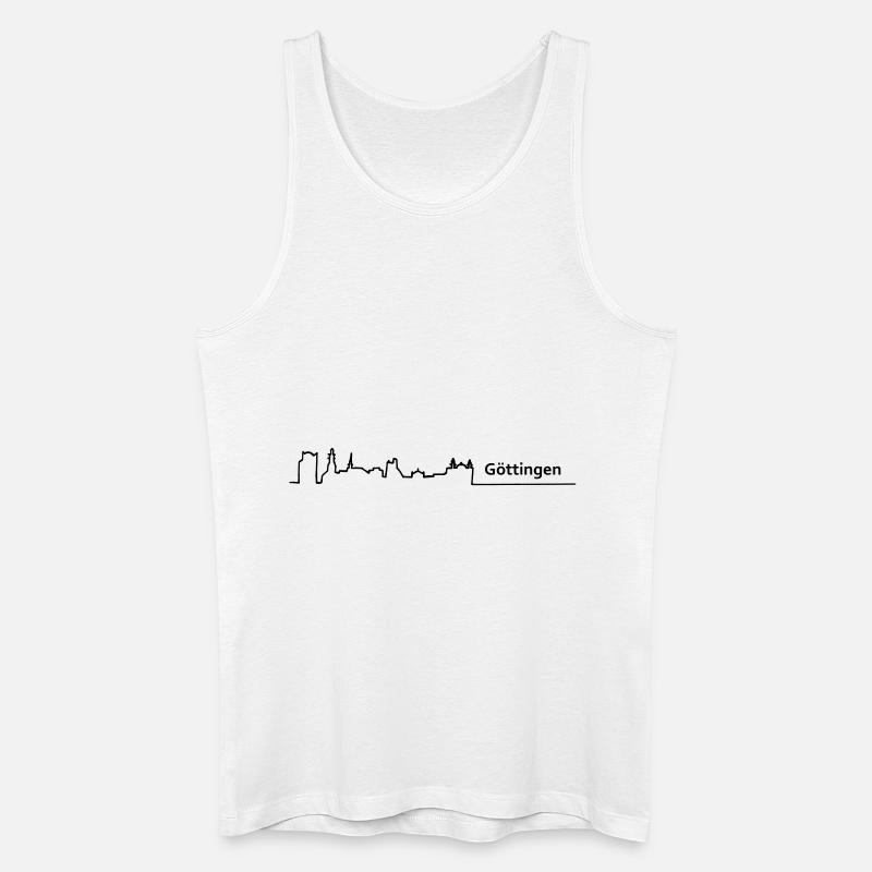 goettingen skyline - Männer Bio Tank Top - Weiß