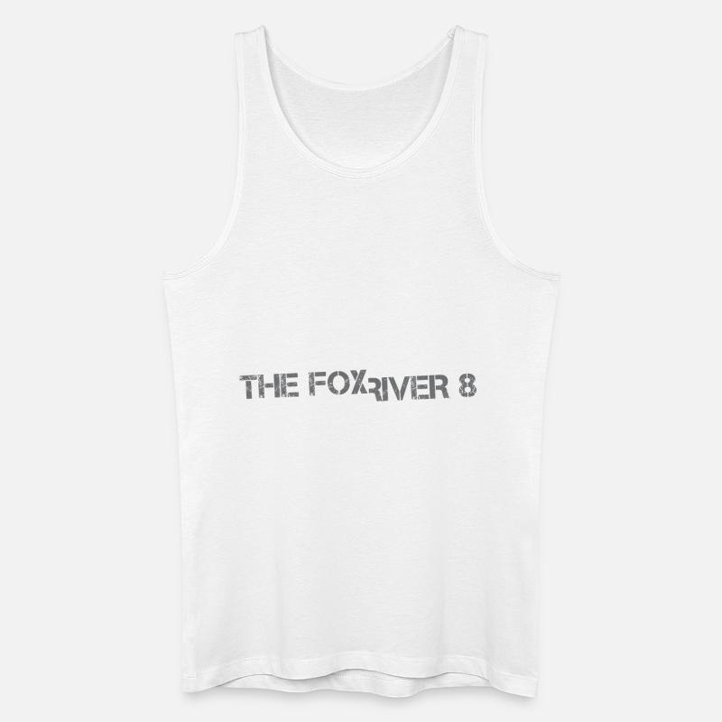 Der Fox River 8 - Männer Bio Tank Top - Weiß