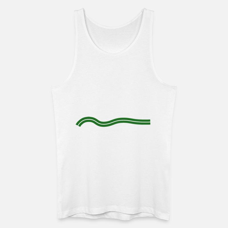 My Wave 3 - Männer Bio Tank Top - Weiß