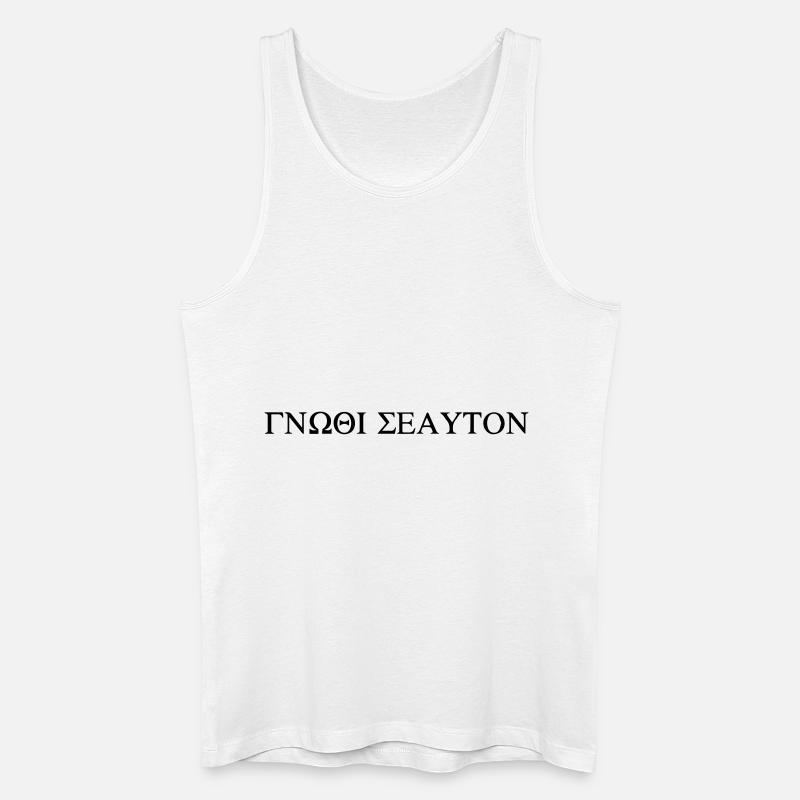 gnothi seauton - Männer Bio Tank Top - Weiß