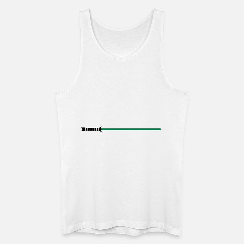 Lichtschwert - Männer Bio Tank Top - Weiß