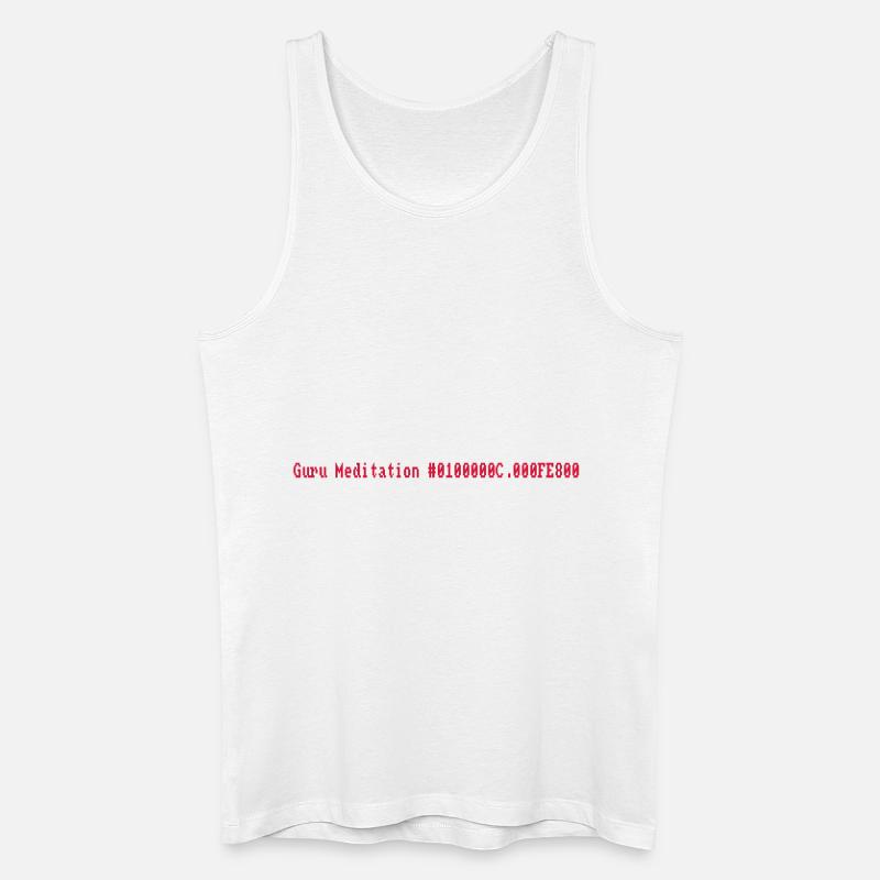 Guru Meditation - Männer Bio Tank Top - Weiß