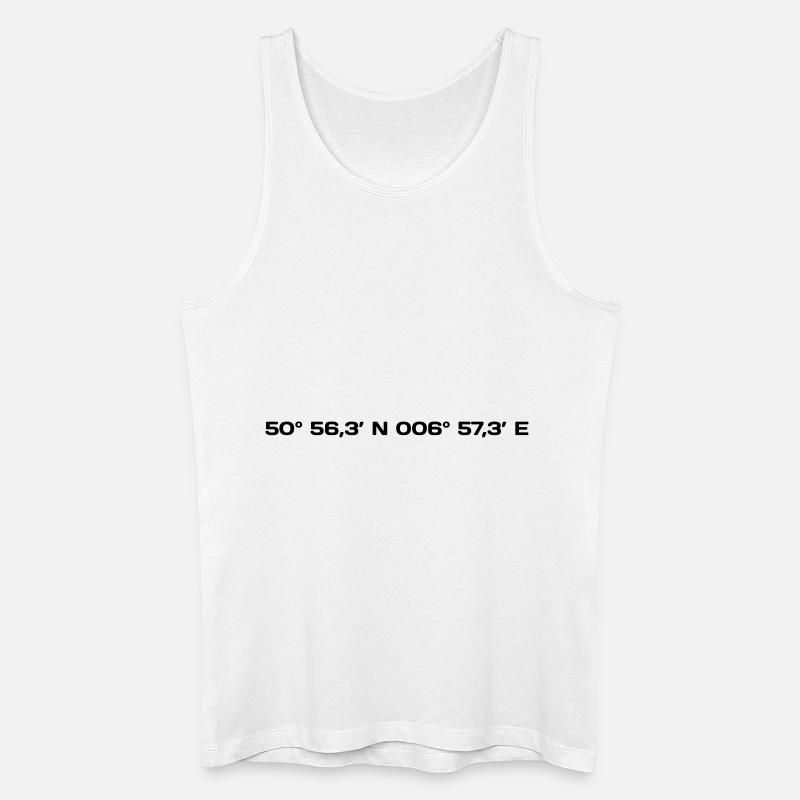 Cologne Coordinates - Männer Bio Tank Top - Weiß