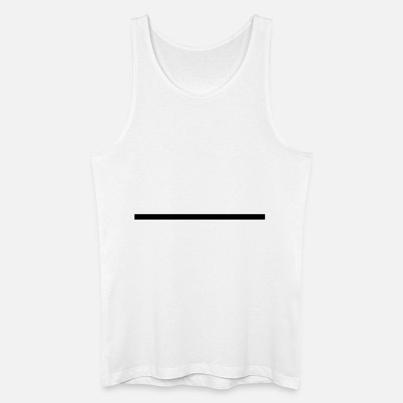 Straight Forward - Männer Bio Tank Top - Weiß