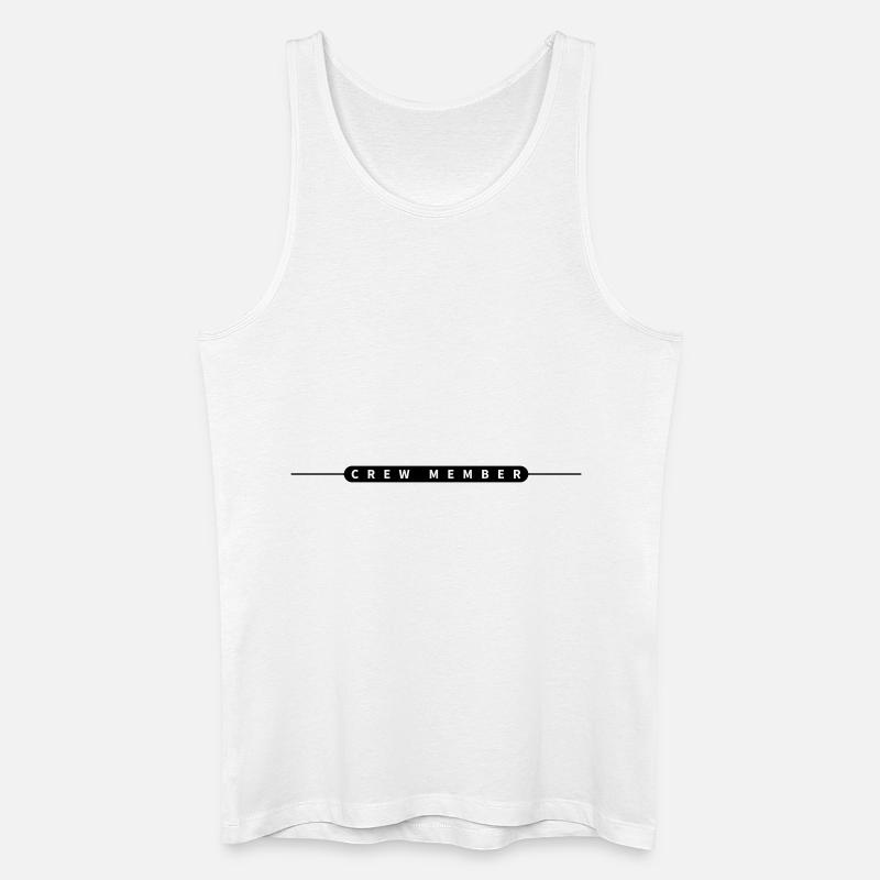 Crew Mitglied - Männer Bio Tank Top - Weiß