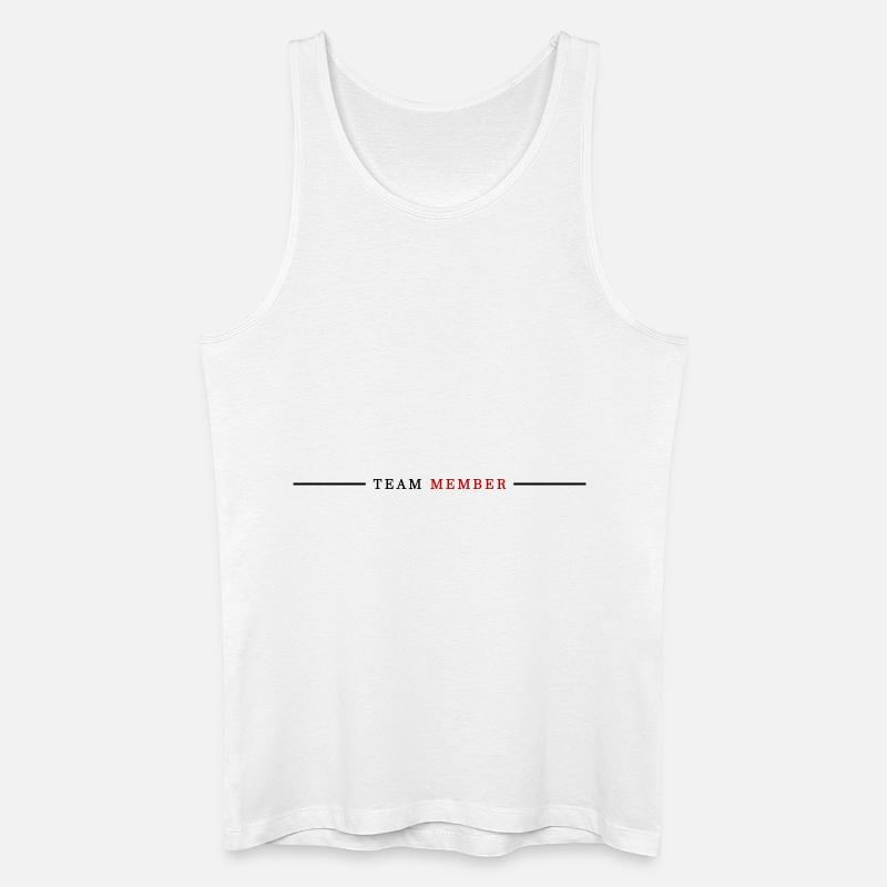 Team Mitglied - Männer Bio Tank Top - Weiß