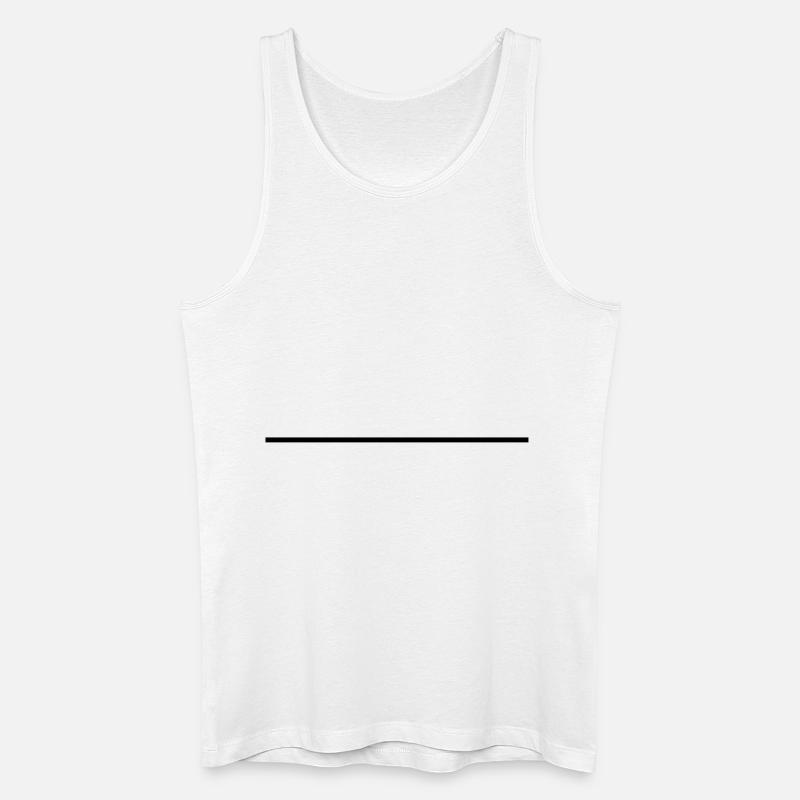 strich_yx1 - Männer Bio Tank Top - Weiß