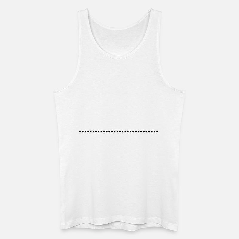 dottet_line_ay1 - Männer Bio Tank Top - Weiß