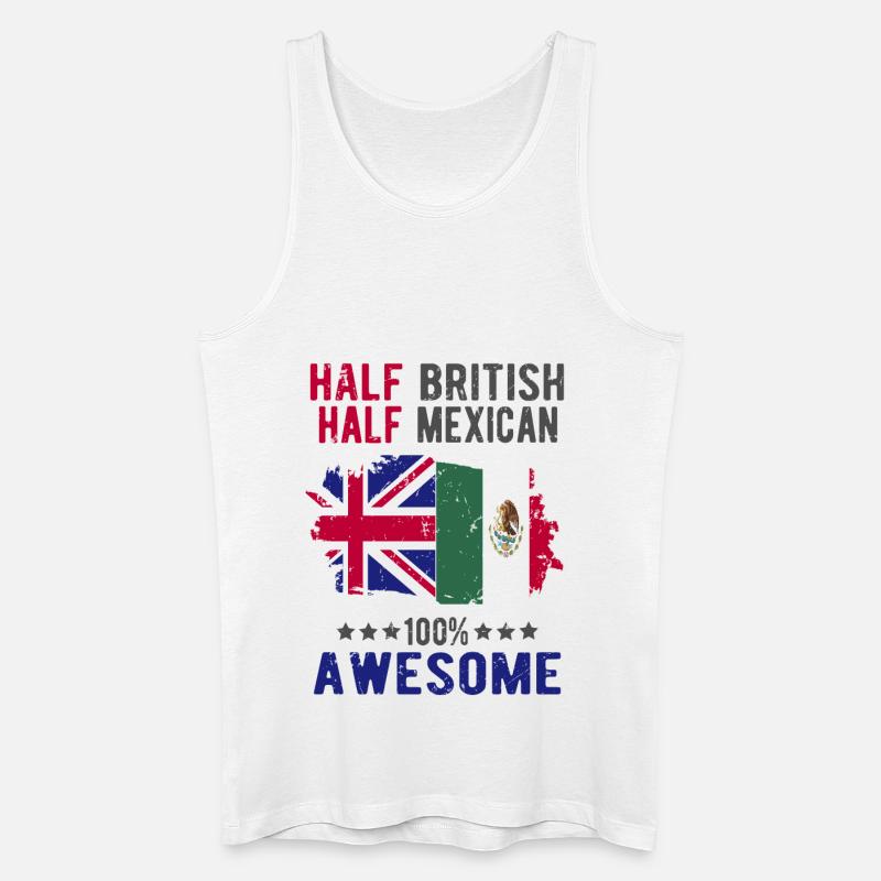 Half British Half Mexican - Men’s Organic Tank Top - white