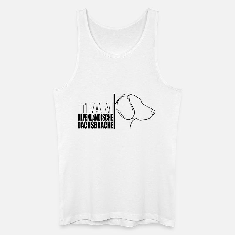 TEAM Alpenländische Dachsbracke Jagdhunde Wilsigns - Männer Bio Tank Top - Weiß