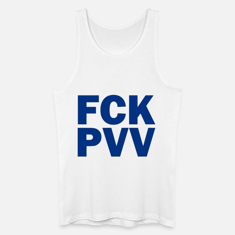 Fck pvv - Männer Bio Tank Top - Weiß