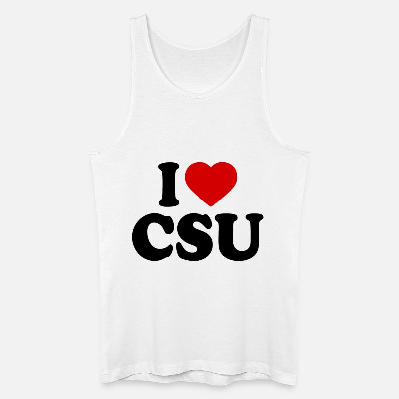 I love csu - Männer Bio Tank Top - Weiß