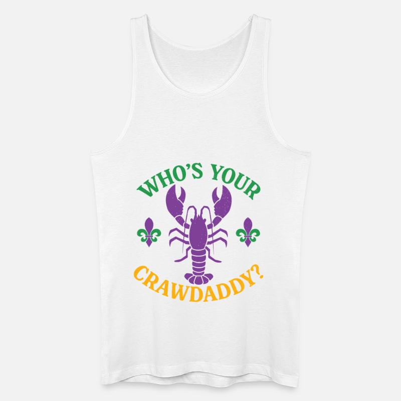 Wer ist dein Crawdaddy - Männer Bio Tank Top - Weiß