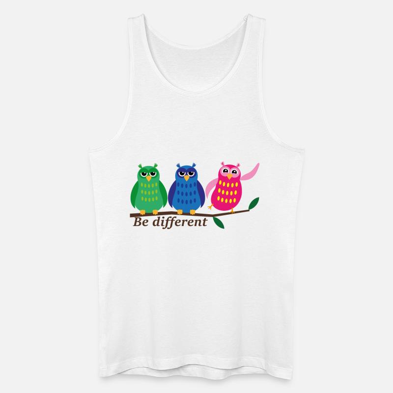 Be different - Männer Bio Tank Top - Weiß