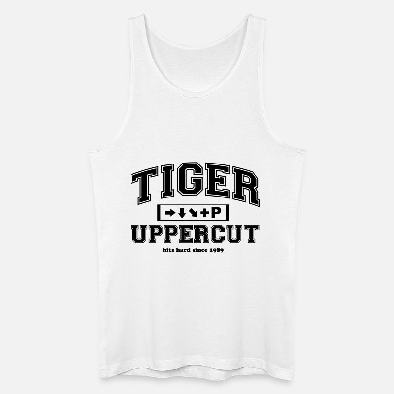 Tiger Uppercut University - Männer Bio Tank Top - Weiß