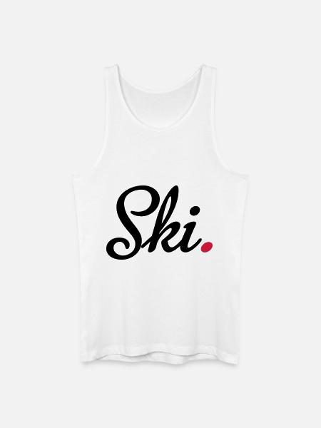 ski - Männer Bio Tank Top - Weiß