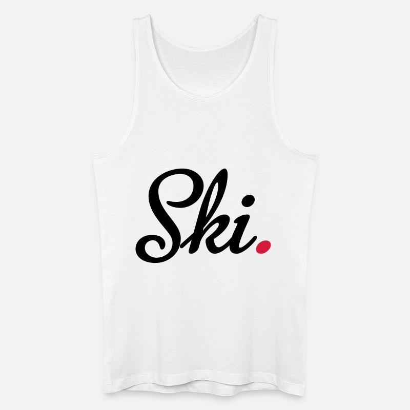 ski - Männer Bio Tank Top - Weiß