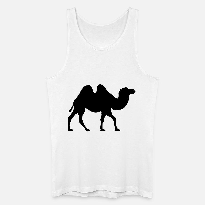 Kamel - Männer Bio Tank Top - Weiß