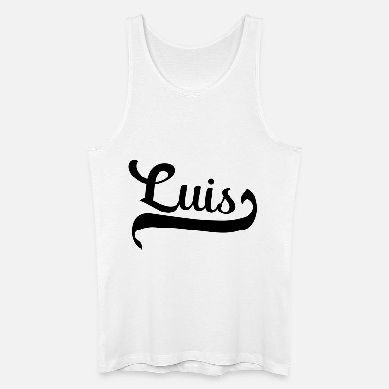 (luis) - Männer Bio Tank Top - Weiß
