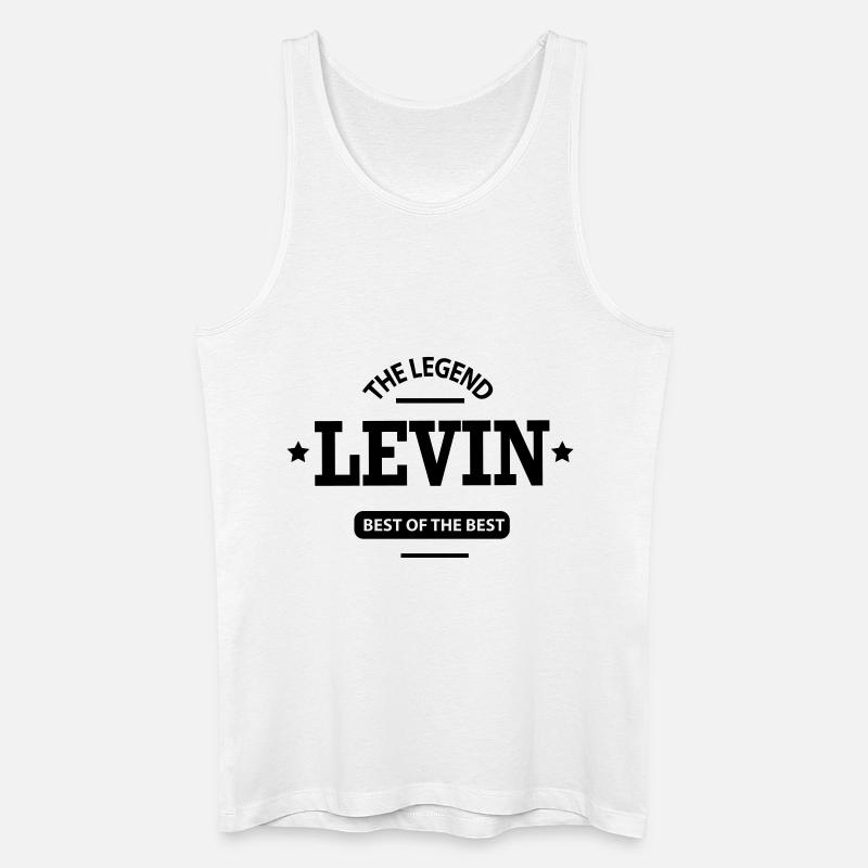 levin - Männer Bio Tank Top - Weiß