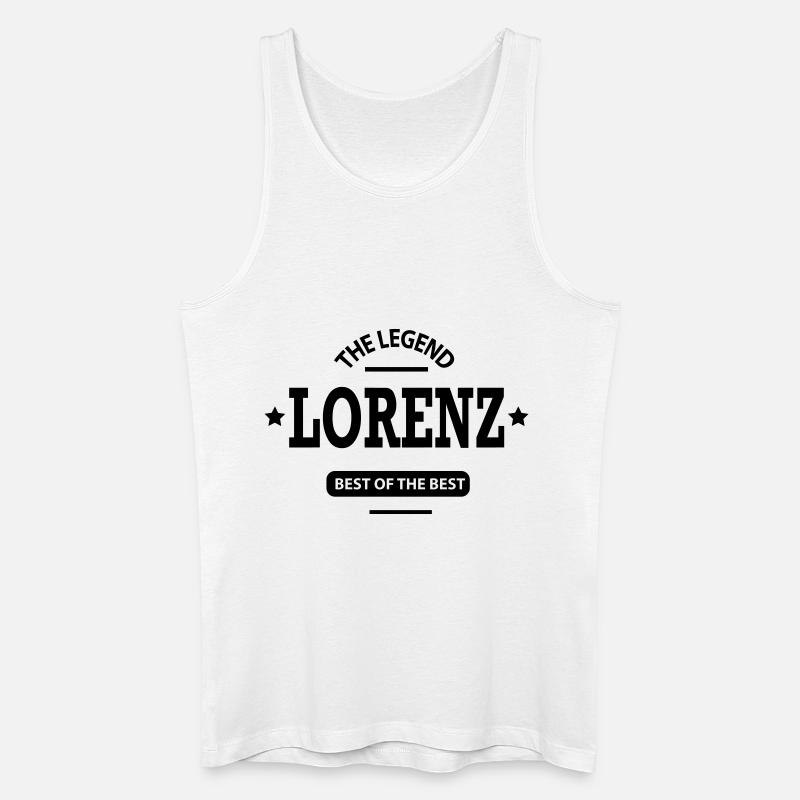 lorenz - Männer Bio Tank Top - Weiß